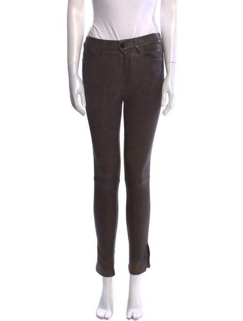 FRAME Leather Skinny Leg Pants