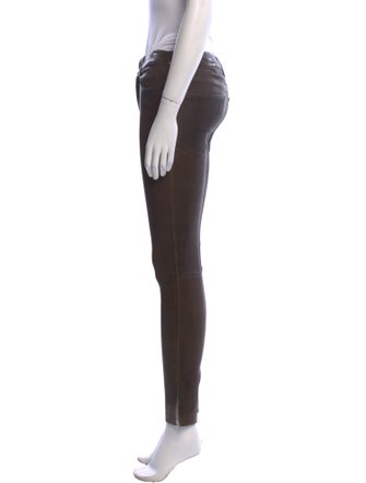 FRAME Leather Skinny Leg Pants