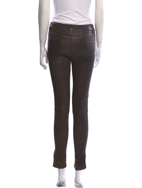 FRAME Leather Skinny Leg Pants