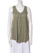 FRAME Linen V-Neck Top