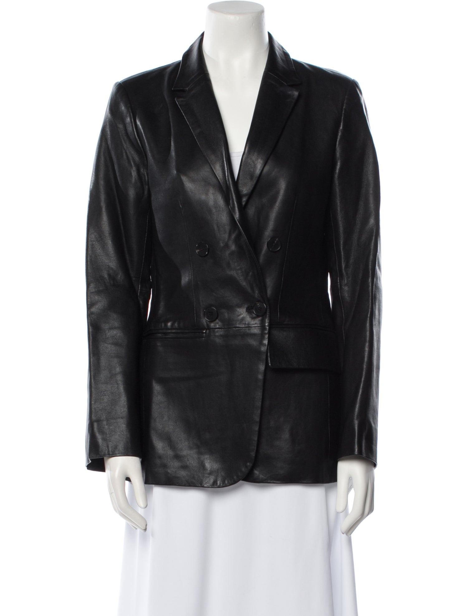 FRAME Lamb Leather Blazer w/ Tags