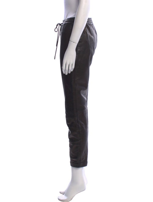 FRAME Leather Straight Leg Pants