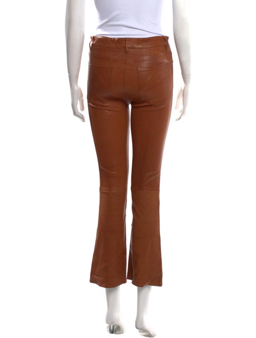 FRAME Leather Straight Leg Pants