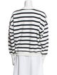 FRAME Striped Crew Neck Sweatshirt