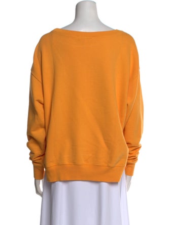 FRAME Scoop Neck Long Sleeve Sweatshirt