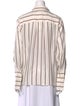 FRAME Silk Striped Button-Up Top