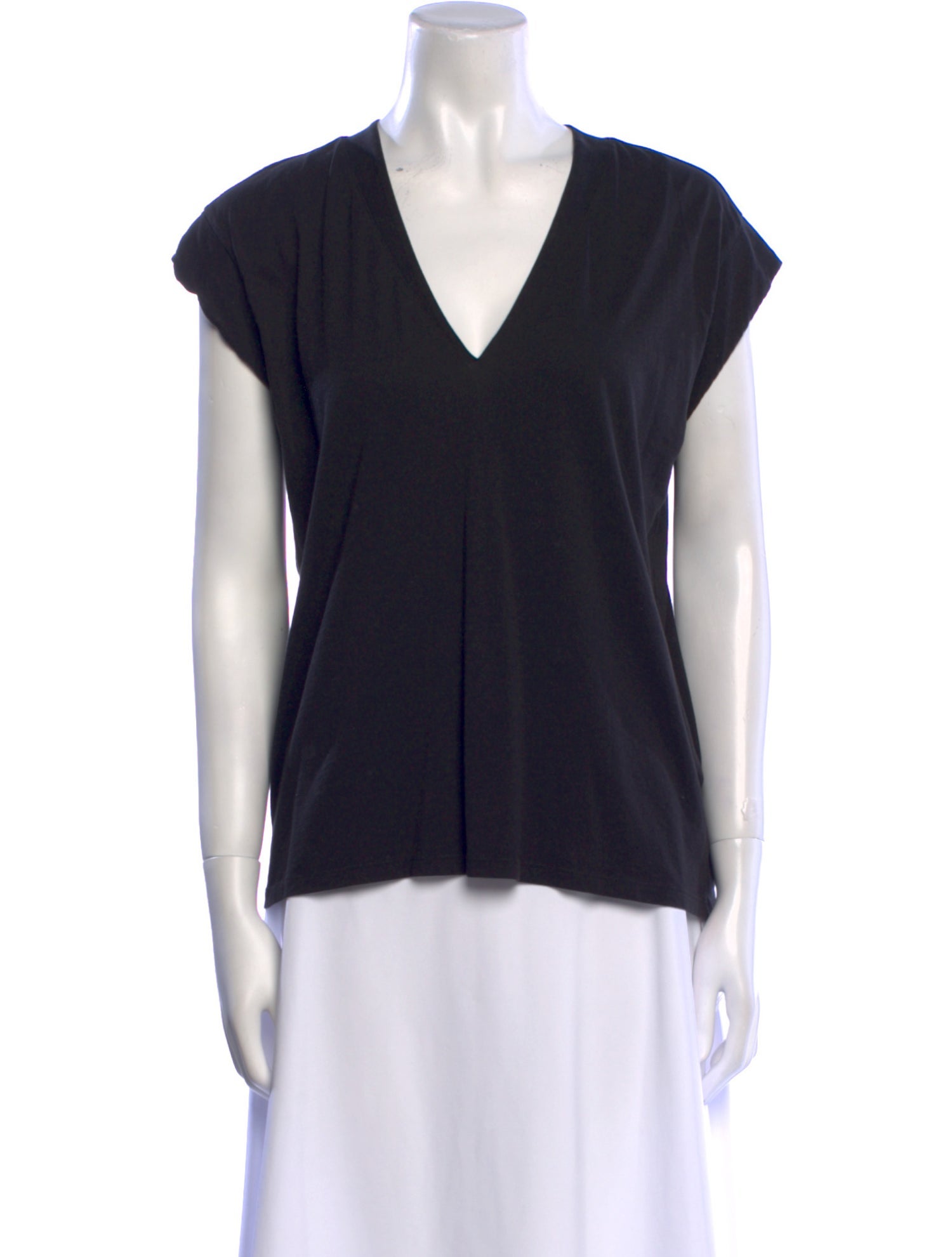 FRAME V-Neck Short Sleeve Top