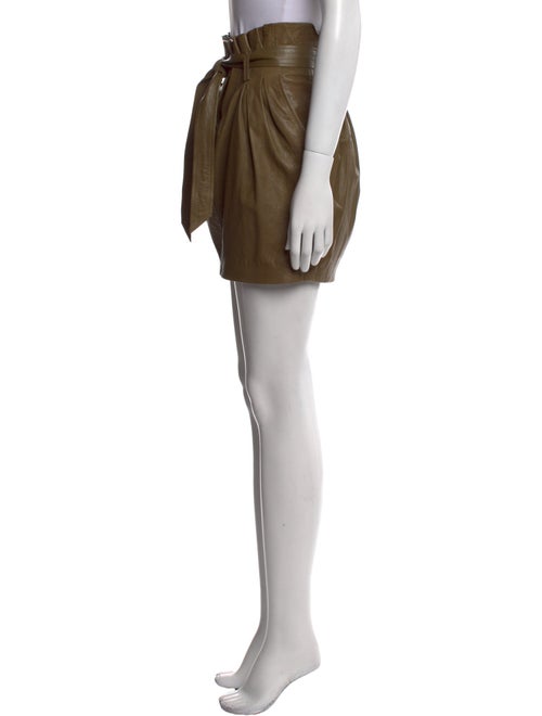 FRAME Lamb Leather Mini Skirt