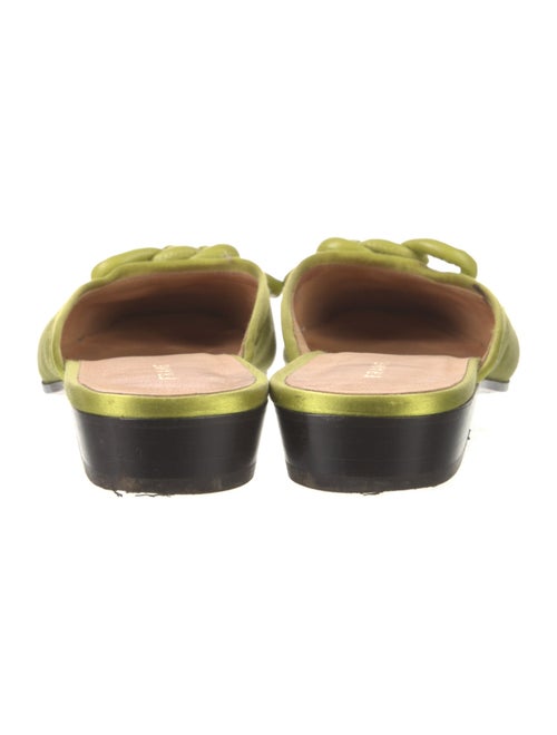 FRAME Satin Braided Accents Mules