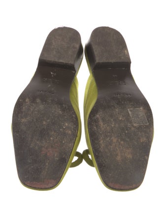 FRAME Satin Braided Accents Mules