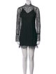 FRAME Lace Pattern Mini Dress