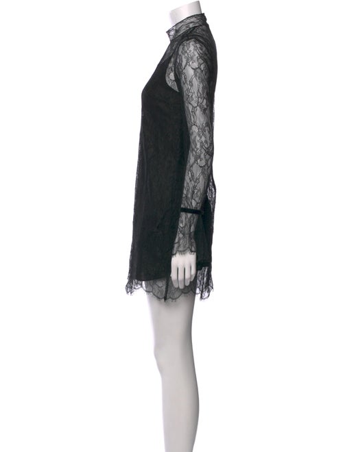 FRAME Lace Pattern Mini Dress