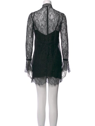 FRAME Lace Pattern Mini Dress