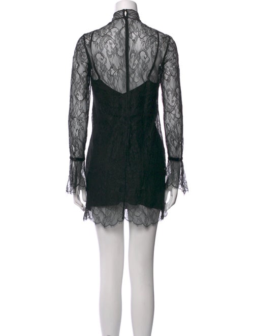 FRAME Lace Pattern Mini Dress