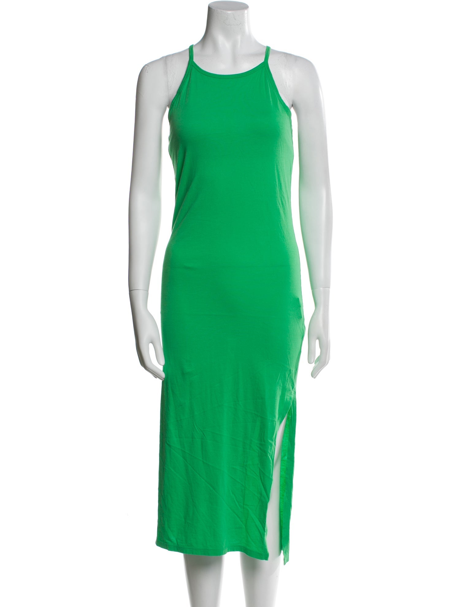 FRAME Scoop Neck Midi Length Dress