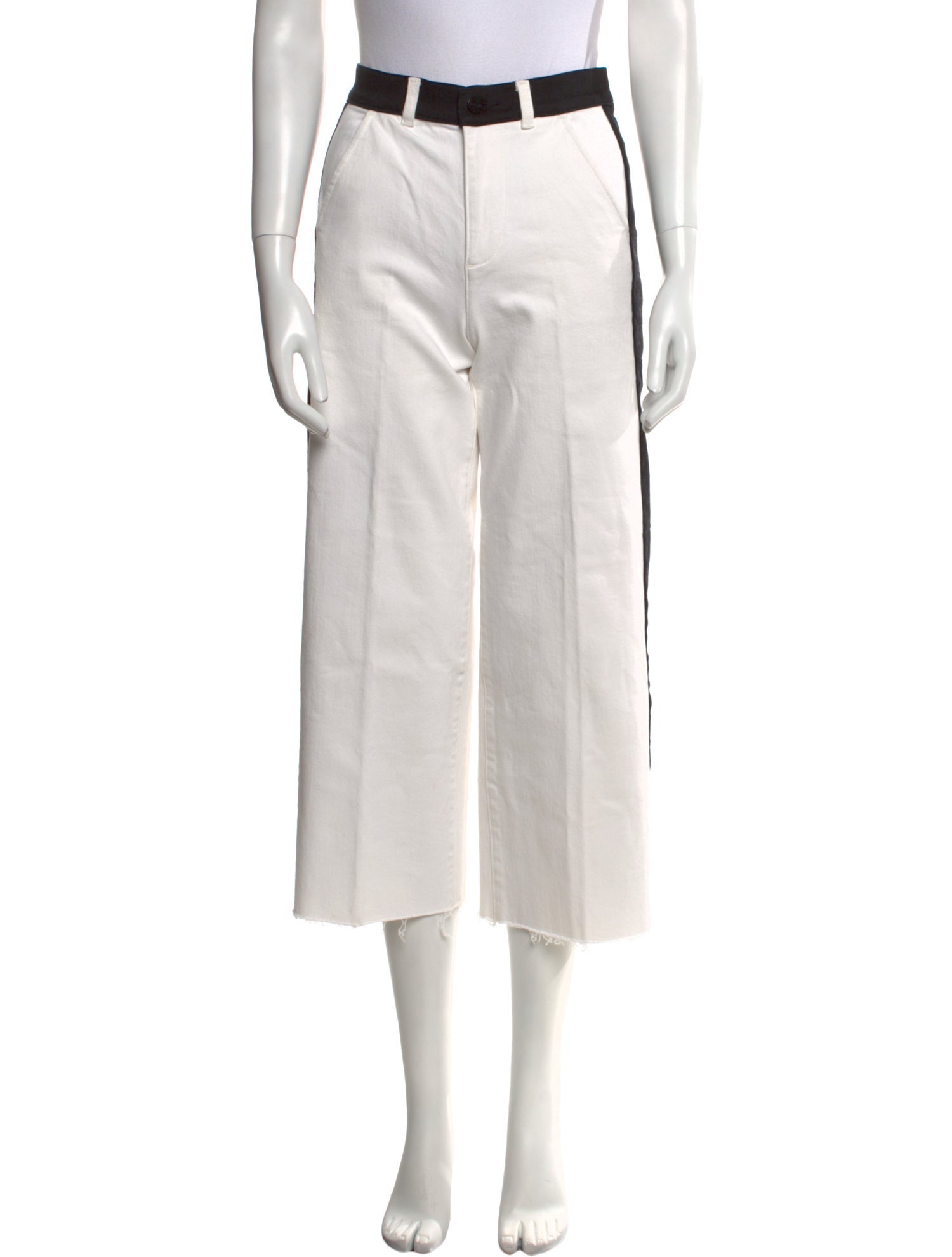 FRAME Striped Wide Leg Pants