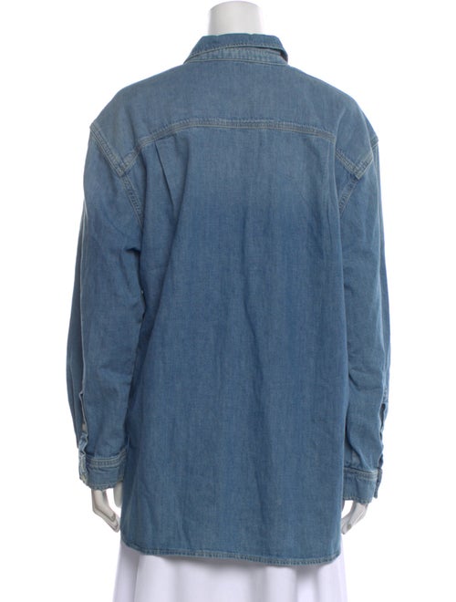 FRAME Long Sleeve Button-Up Top