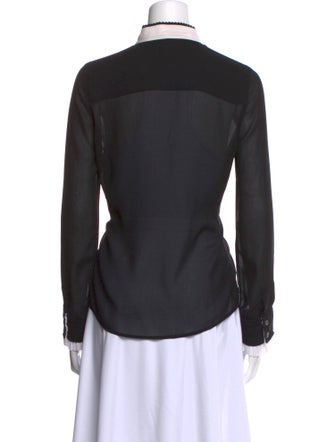 FRAME Long Sleeve Button-Up Top