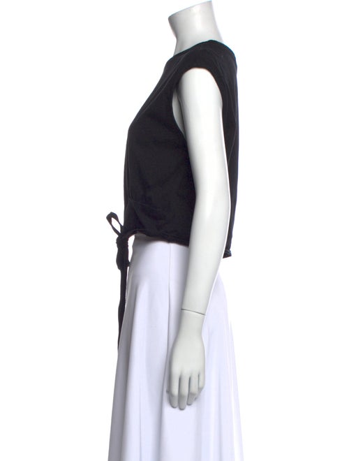 FRAME Crew Neck Short Sleeve Crop Top