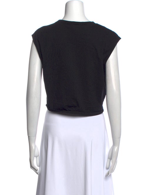 FRAME Crew Neck Short Sleeve Crop Top