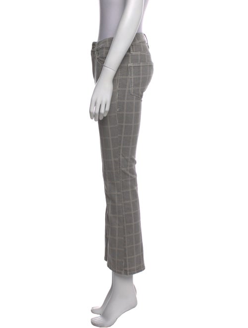 FRAME Plaid Print Straight Leg Pants