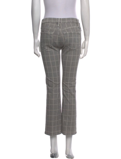 FRAME Plaid Print Straight Leg Pants