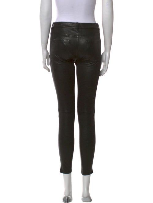 FRAME Lambskin Skinny Leg Pants