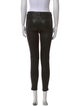 FRAME Lambskin Skinny Leg Pants