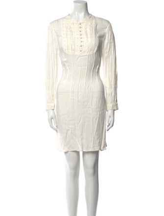 FRAME Crew Neck Mini Dress