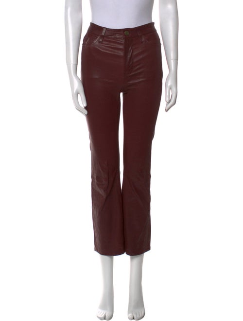 FRAME Lamb Leather Straight Leg Pants