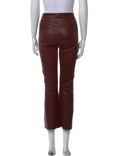 FRAME Lamb Leather Straight Leg Pants