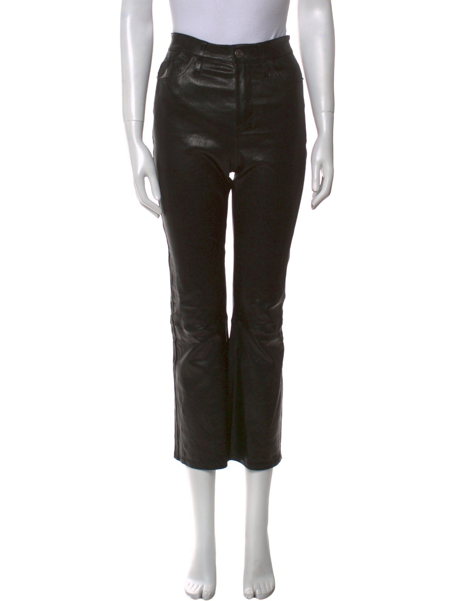 FRAME Lamb Leather Straight Leg Pants