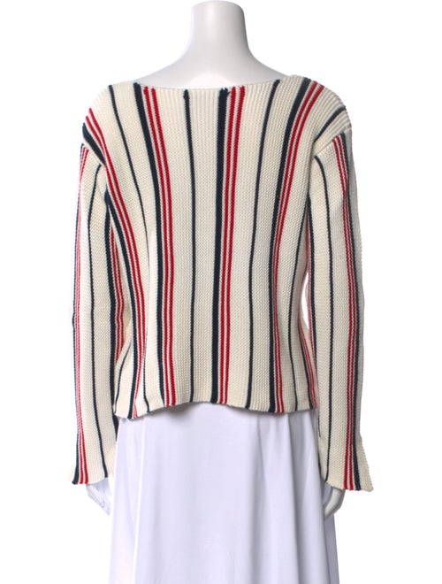 FRAME Striped Scoop Neck Sweater