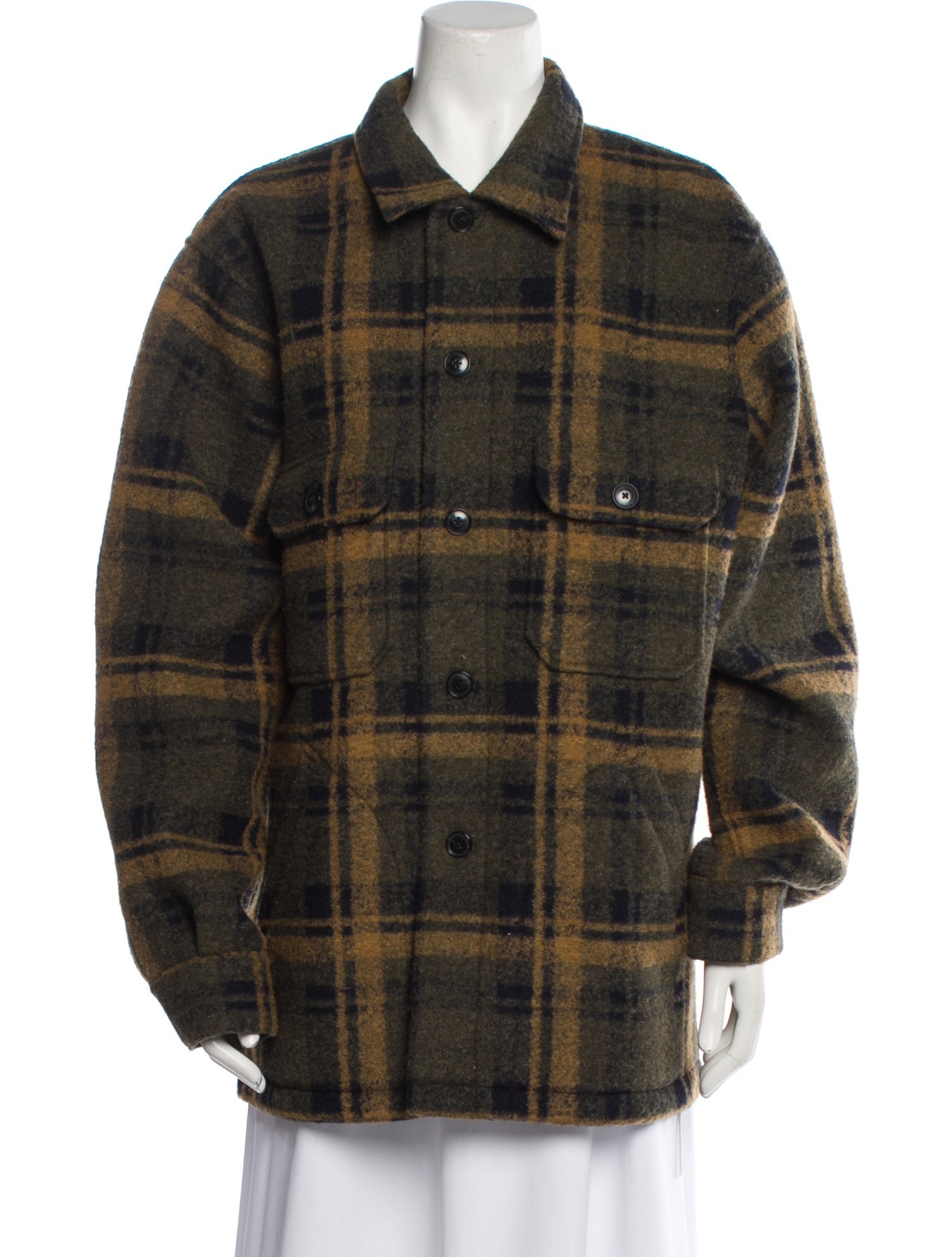 FRAME Plaid Print Coat