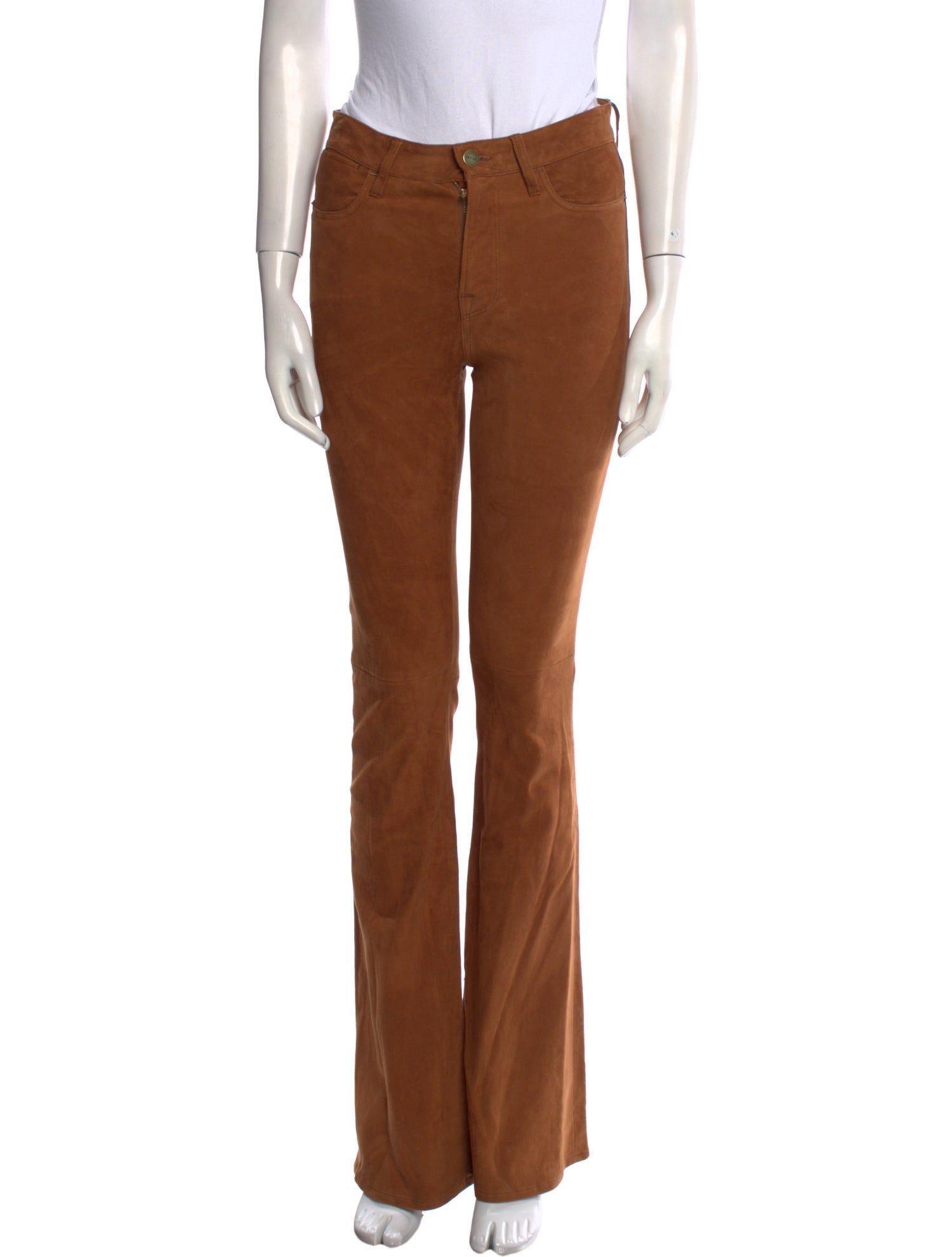 FRAME Leather Wide Leg Pants