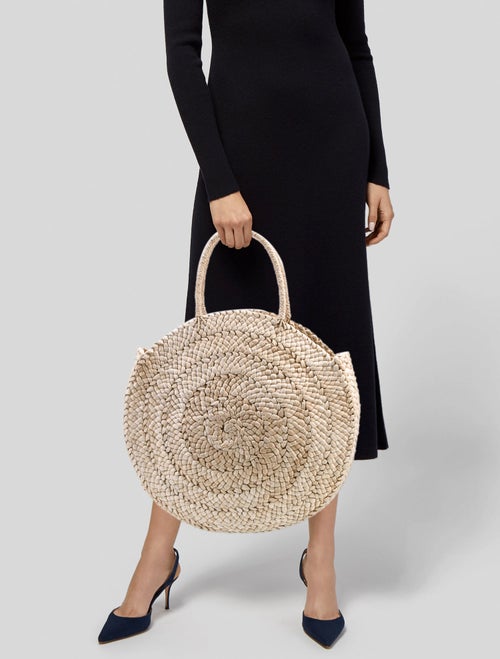 FRAME Straw Minaudière