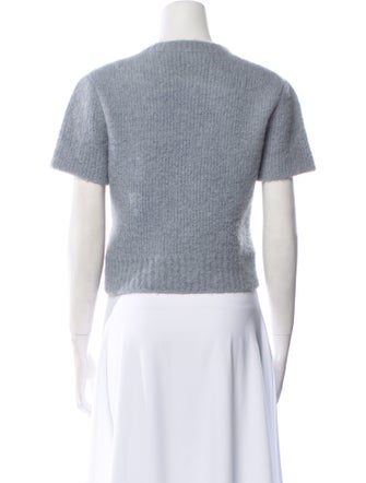 FRAME Alpaca Crew Neck Crop Top