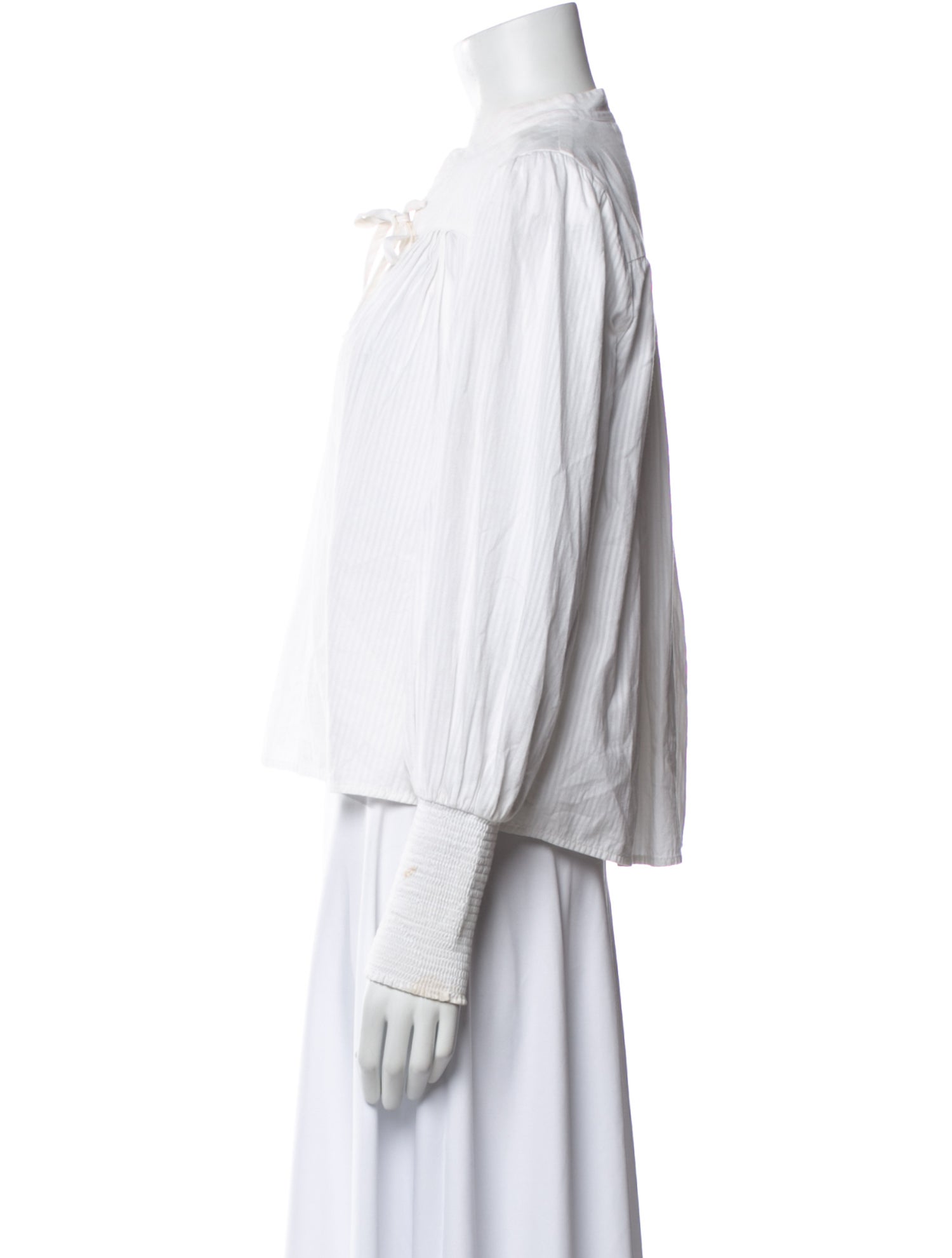 FRAME V-Neck Long Sleeve Blouse