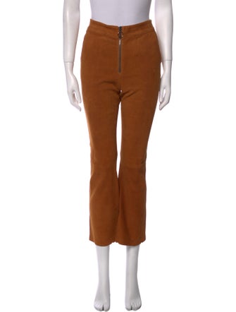 FRAME Suede Wide Leg Pants