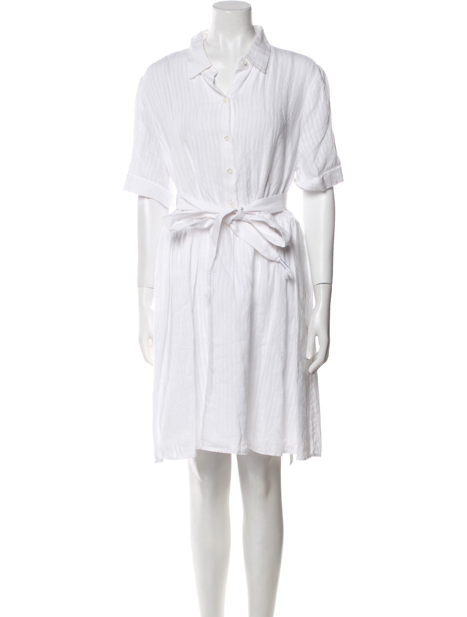 FRAME Linen Knee-Length Dress