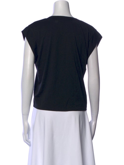 FRAME V-Neck Short Sleeve Crop Top