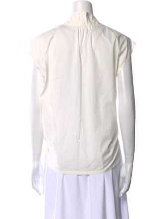 FRAME V-Neck Short Sleeve Top