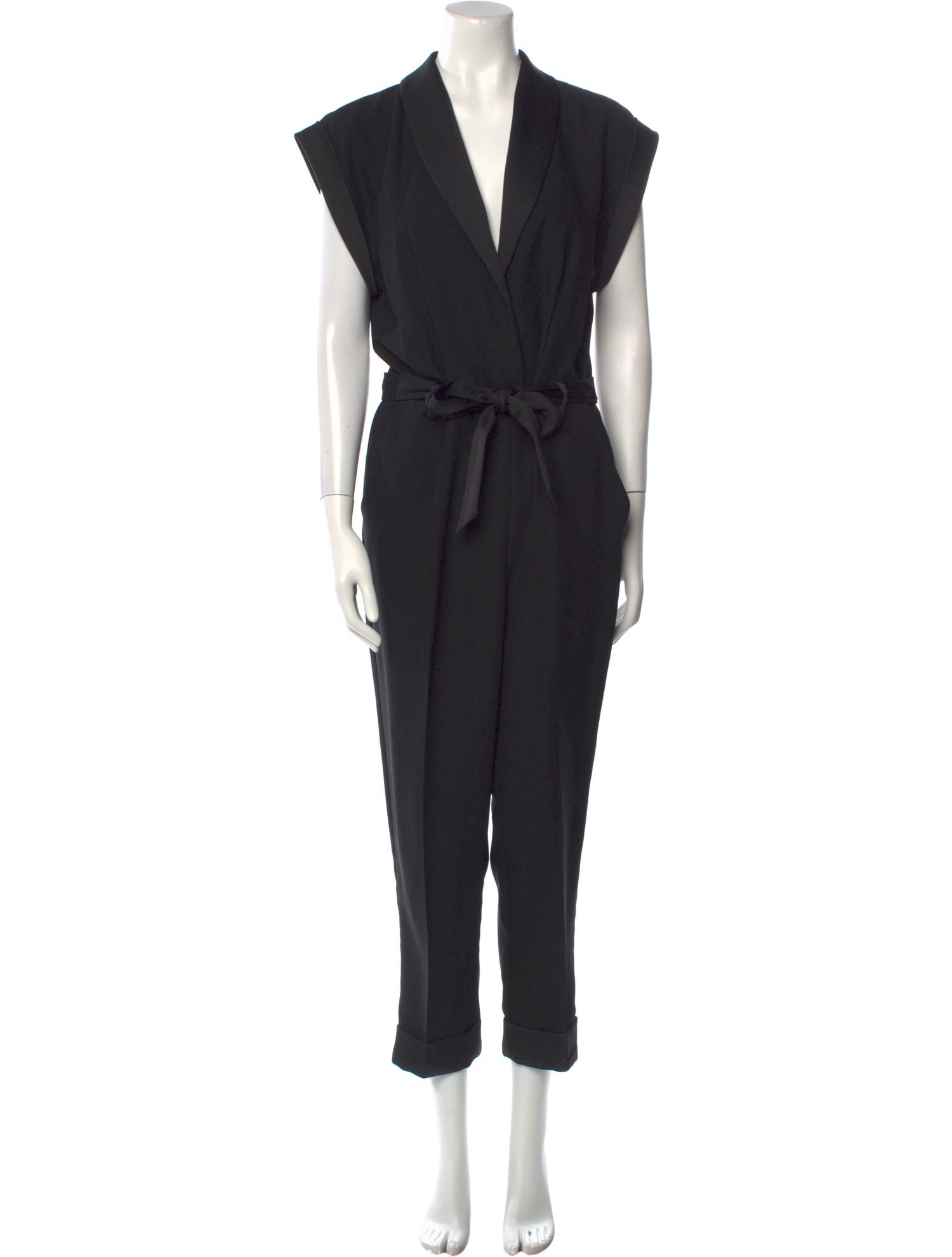 FRAME Plunge Neckline Jumpsuit