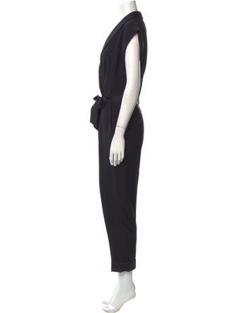 FRAME Plunge Neckline Jumpsuit