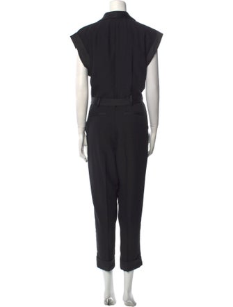 FRAME Plunge Neckline Jumpsuit