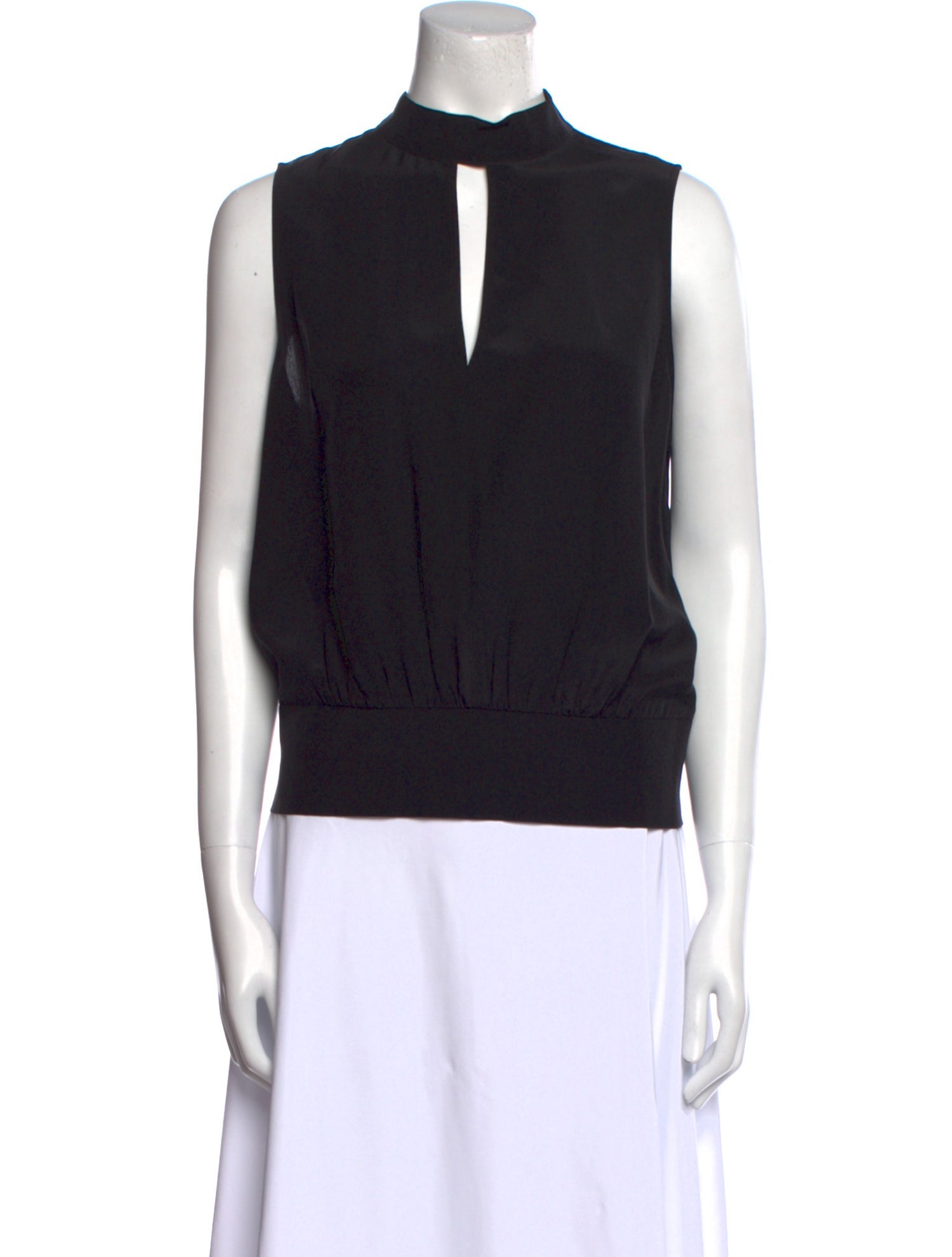 FRAME Silk V-Neck Top