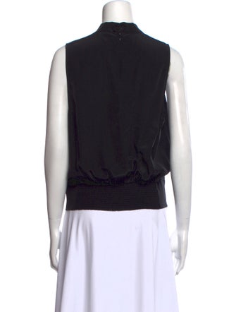 FRAME Silk V-Neck Top