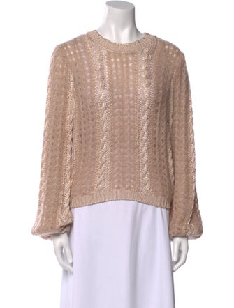 FRAME Crew Neck Long Sleeve Blouse