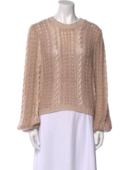 FRAME Crew Neck Long Sleeve Blouse