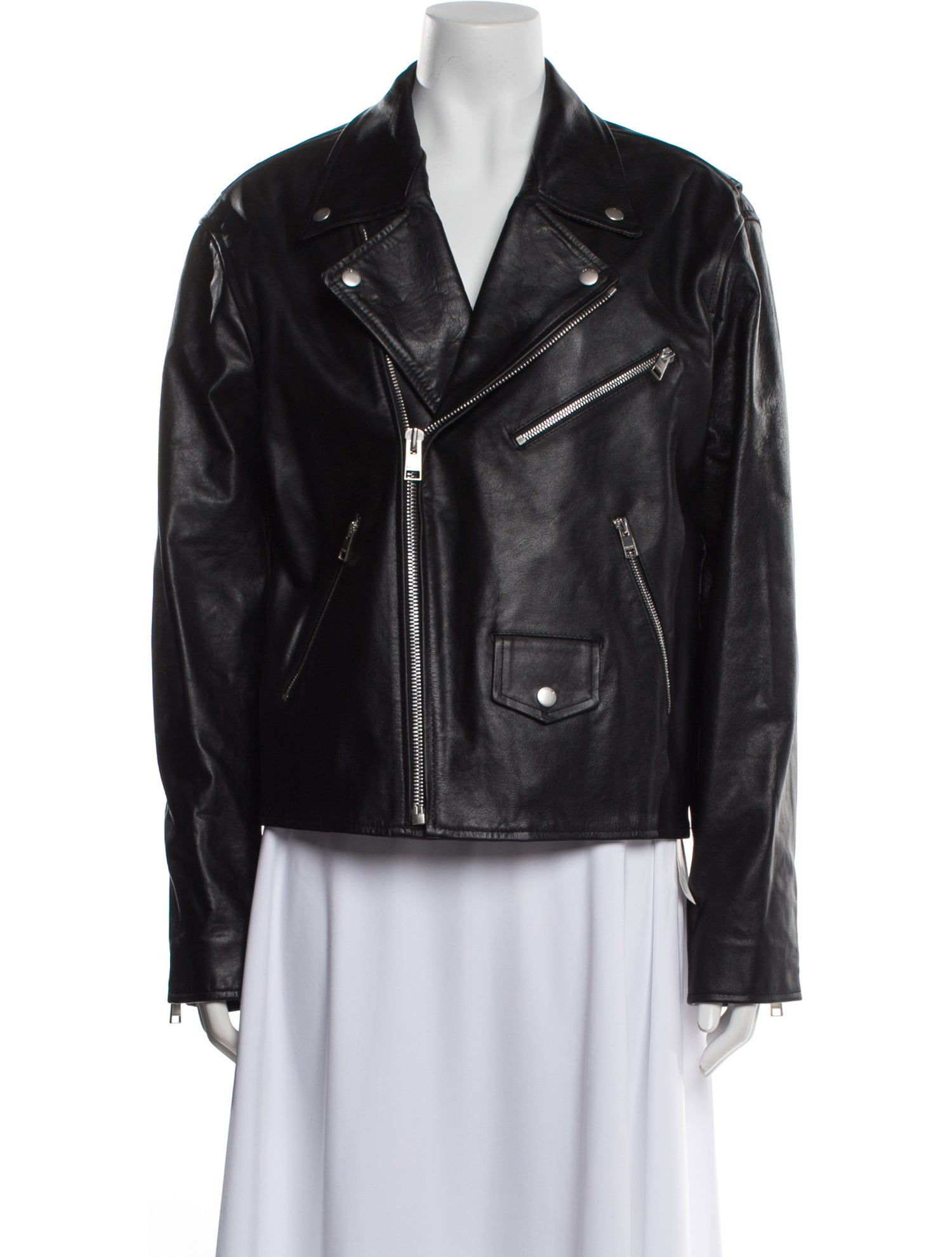 FRAME Leather Biker Jacket